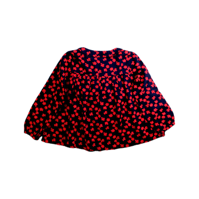 A Navy Long Sleeve Tops from Monoprix in size 4T for girl. (Back View)