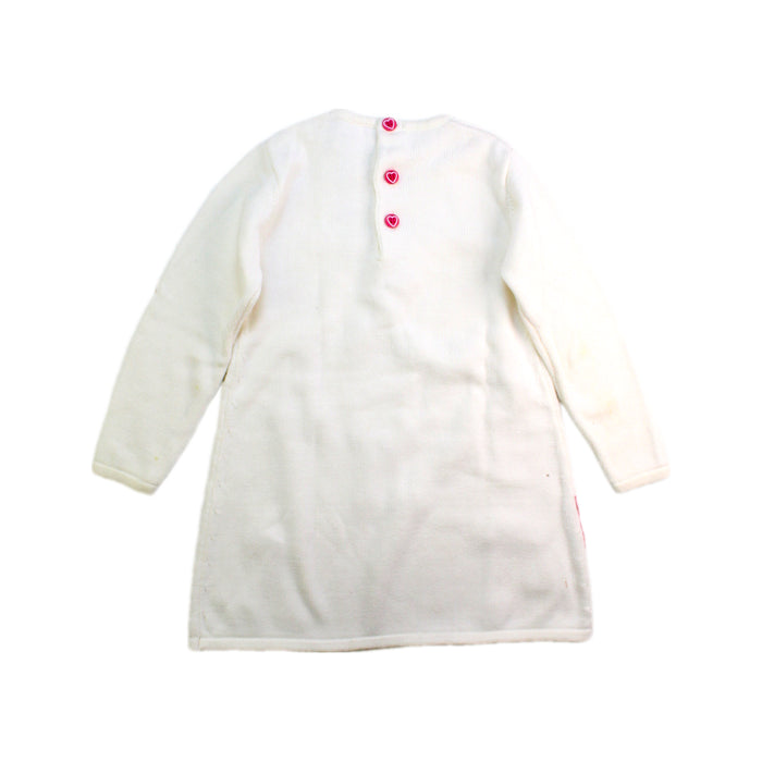 A White Sweater Dresses from Agatha Ruiz De La Prada in size 3T for girl. (Back View)
