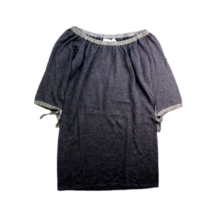 A Grey Sweater Dresses from Excuse My French in size 6T for girl. (Front View)