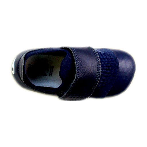 A Navy Sneakers from Bobux in size 12-18M for boy. (Front View)