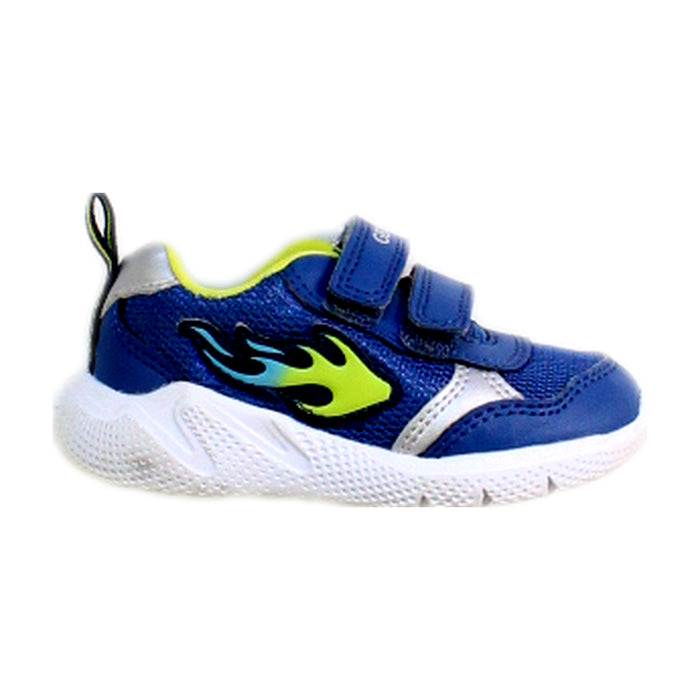 A Blue Sneakers from Geox in size 12-18M for boy. (Front View)
