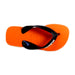 A Orange Flip Flops from Havaianas in size 4T for boy. (Front View)