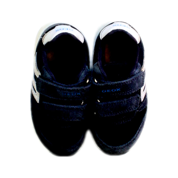 A Black Sneakers from Geox in size 18-24M for boy. (Back View)
