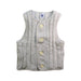 A White Outerwear Vests from Petit Bateau in size 4T for boy. (Front View)
