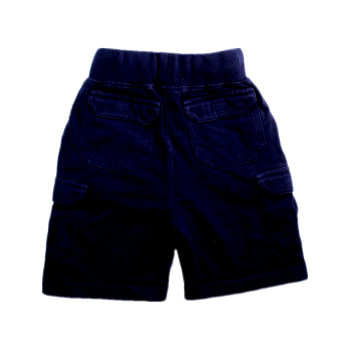 A Navy Shorts from Jojo Maman Bébé in size 18-24M for boy. (Back View)