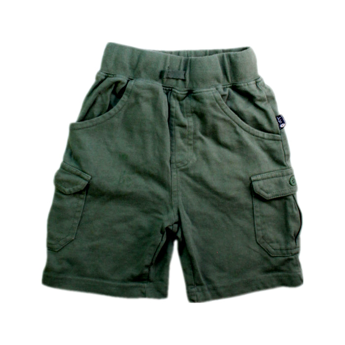 A Green Shorts from Jojo Maman Bébé in size 18-24M for boy. (Front View)