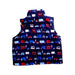 A Blue Outerwear Vests from Jojo Maman Bébé in size 6-12M for boy. (Back View)
