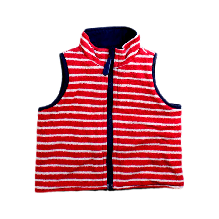 A Navy Outerwear Vests from Jojo Maman Bébé in size 6-12M for boy. (Back View)
