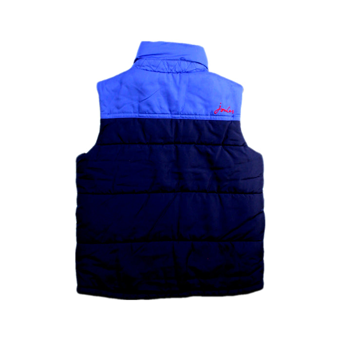 A Blue Outerwear Vests from Joules in size 6T for boy. (Back View)