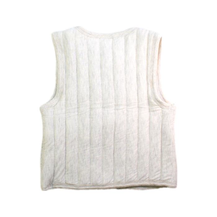 A White Outerwear Vests from Petit Bateau in size 6T for boy. (Back View)