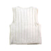 A White Outerwear Vests from Petit Bateau in size 6T for boy. (Back View)