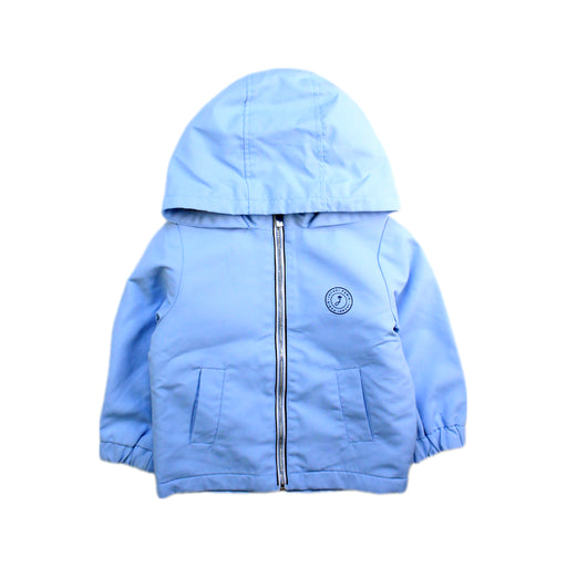 A Blue Rain Jackets from Jacadi in size 12-18M for boy. (Front View)