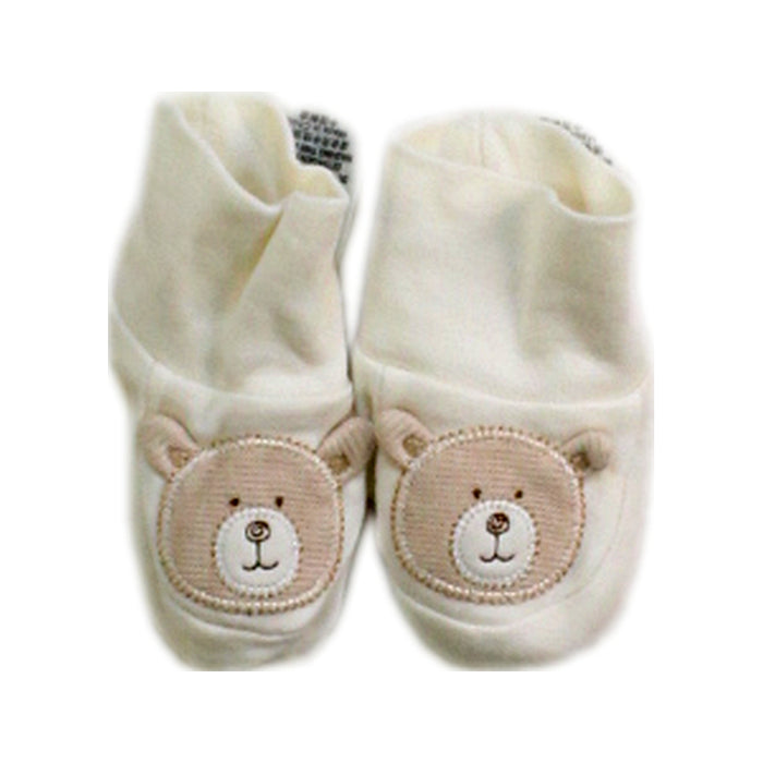 A Ivory Boots & Booties from Natures Purest in size 0-3M for neutral. (Back View)