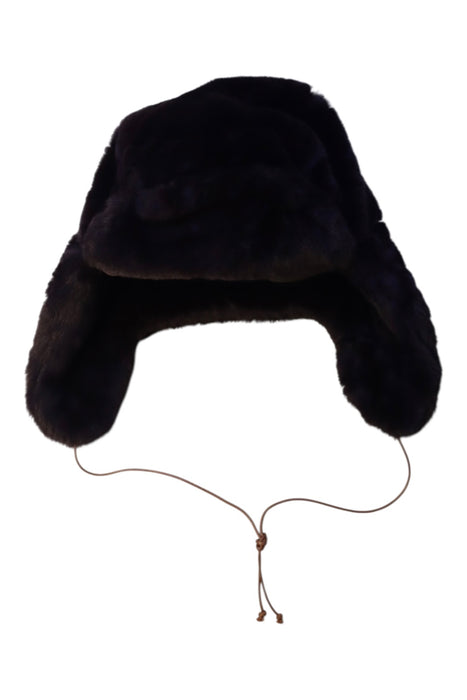 A Black Winter Hats from Bonton in size 14Y for neutral. (Front View)