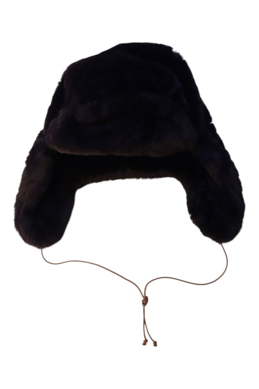 A Black Winter Hats from Bonton in size 14Y for neutral. (Front View)