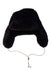 A Black Winter Hats from Bonton in size 14Y for neutral. (Front View)