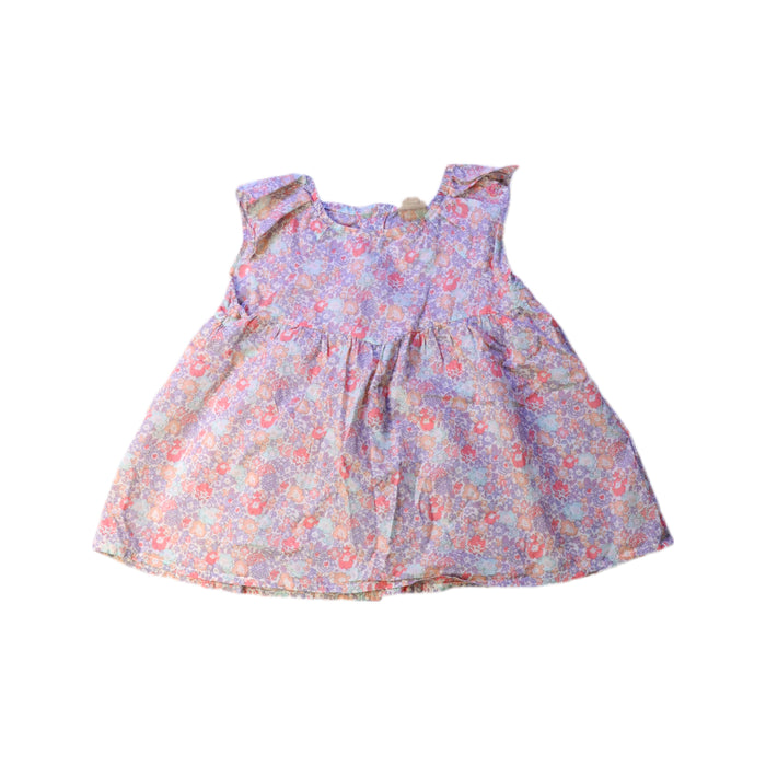 A Pink Sleeveless Dresses from Bonton in size 4T for girl. (Front View)