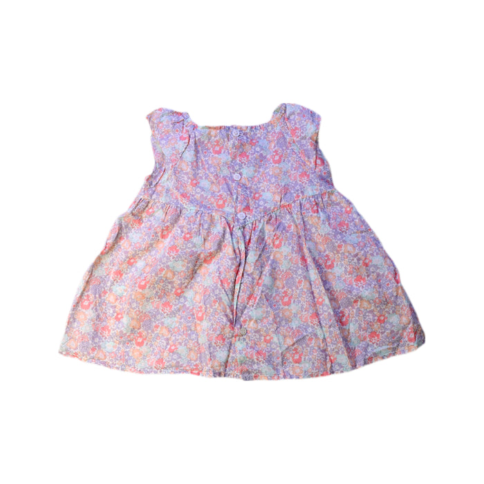 A Pink Sleeveless Dresses from Bonton in size 4T for girl. (Back View)