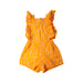 A Yellow Sleeveless Rompers from Coco and Ginger in size 2T for girl. (Front View)