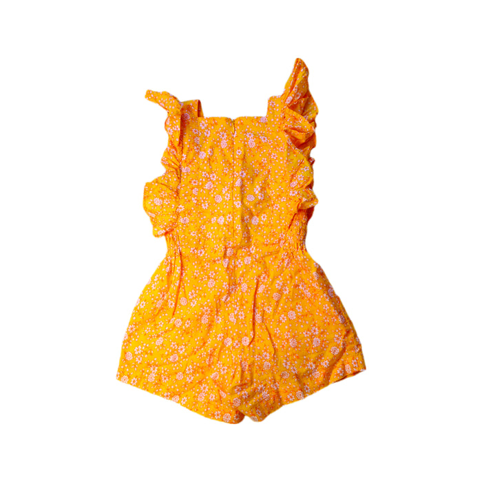 A Yellow Sleeveless Rompers from Coco and Ginger in size 2T for girl. (Back View)