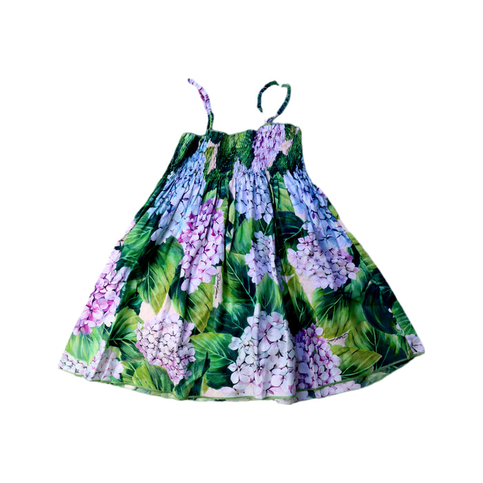 A Green Sleeveless Dresses from Dolce & Gabbana in size 2T for girl. (Back View)