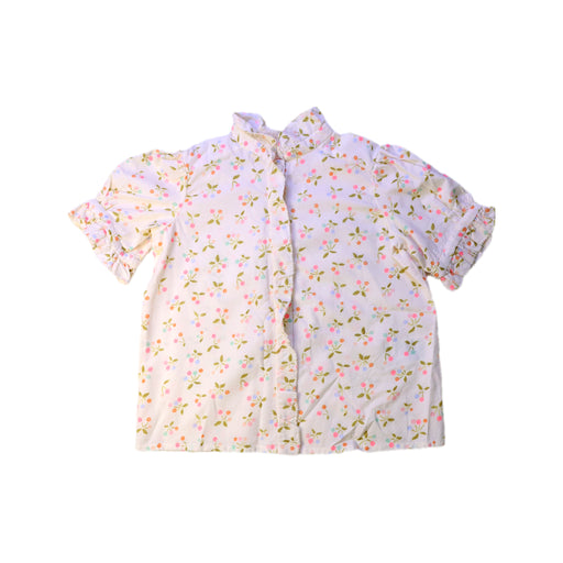 A White Short Sleeve Tops from Bonpoint in size 4T for girl. (Front View)
