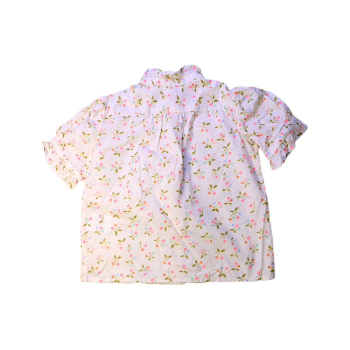 A White Short Sleeve Tops from Bonpoint in size 4T for girl. (Back View)