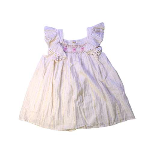 A Ivory Sleeveless Dresses from Louise Misha in size 3T for girl. (Front View)
