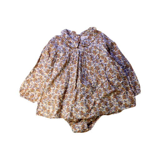 A Beige Long Sleeve Rompers from Konges Sløjd in size 3T for girl. (Front View)