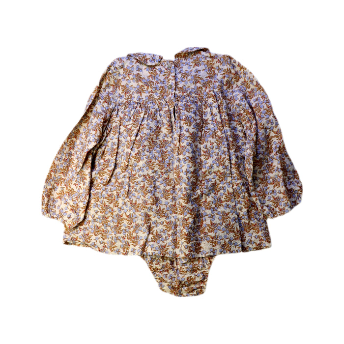 A Beige Long Sleeve Rompers from Konges Sløjd in size 3T for girl. (Back View)