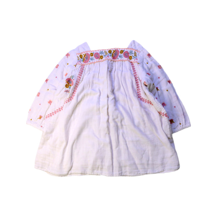 A White Long Sleeve Dresses from Louise Misha in size 2T for girl. (Front View)