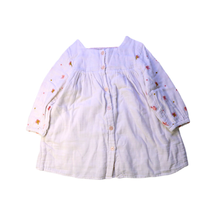 A White Long Sleeve Dresses from Louise Misha in size 2T for girl. (Back View)
