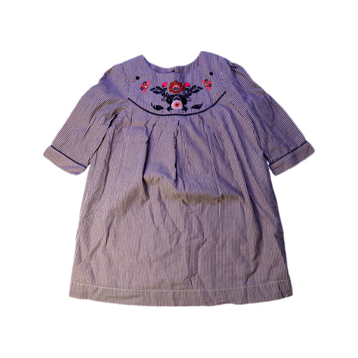 A Blue Long Sleeve Dresses from Bonpoint in size 4T for girl. (Front View)