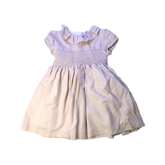 A Beige Short Sleeve Dresses from Lily Rose in size 3T for girl. (Front View)