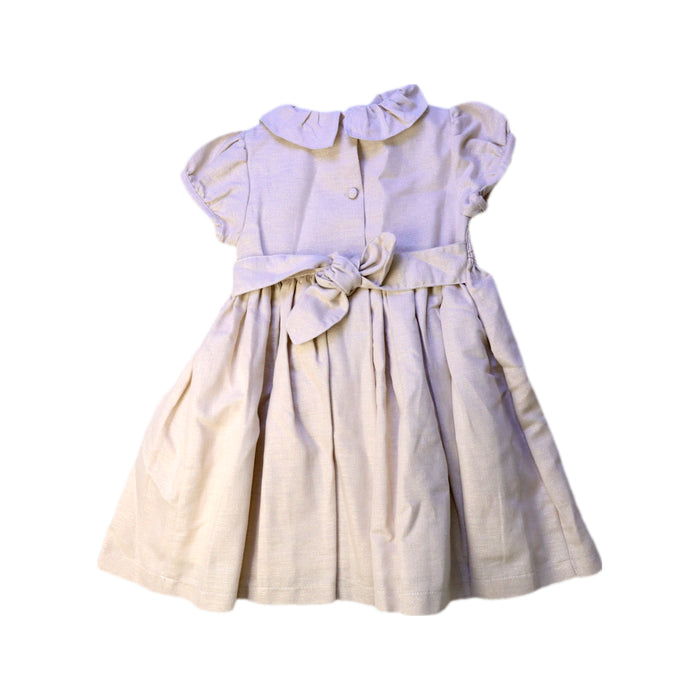 A Beige Short Sleeve Dresses from Lily Rose in size 3T for girl. (Back View)