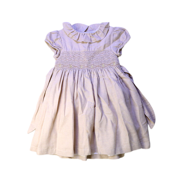A Beige Short Sleeve Dresses from Lily Rose in size 4T for girl. (Front View)