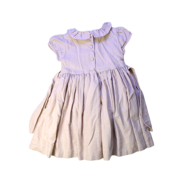 A Beige Short Sleeve Dresses from Lily Rose in size 4T for girl. (Back View)
