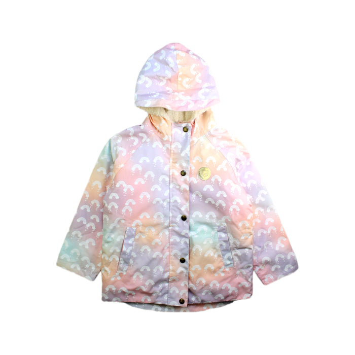 A Multicolour Rain Jackets from Hux in size 5T for girl. (Front View)