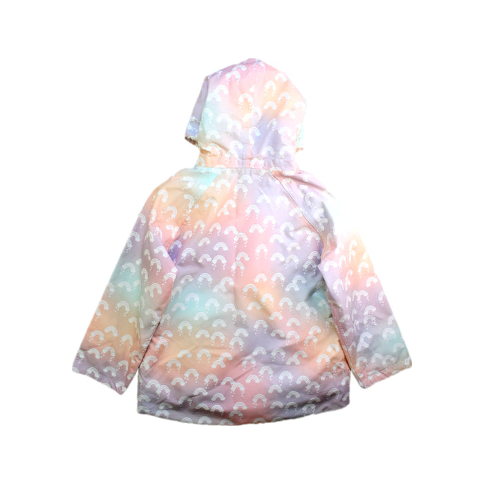 A Multicolour Rain Jackets from Hux in size 5T for girl. (Back View)