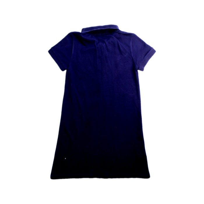 A Navy Short Sleeve Dresses from Lacoste in size 8Y for girl. (Back View)