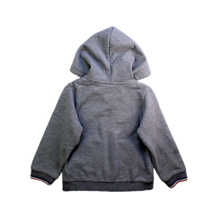 A Grey Zippered Sweatshirts from Jacadi in size 4T for boy. (Back View)