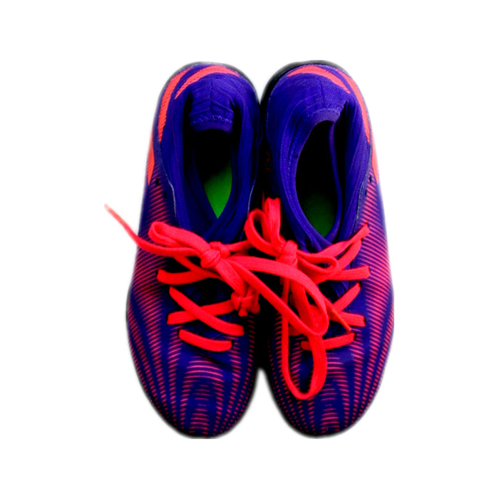 A Purple Cleats/Soccer Shoes from Adidas in size 9Y for neutral. (Back View)