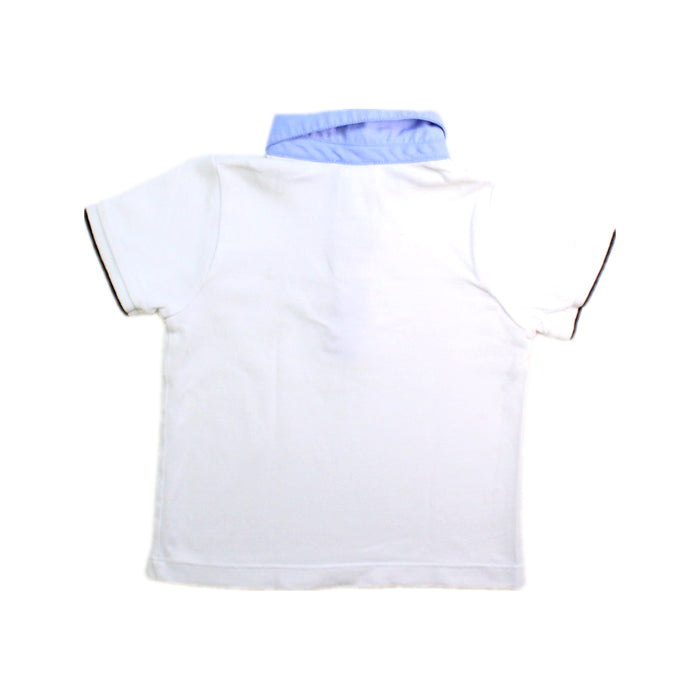 A White Short Sleeve Polos from Jacadi in size 18-24M for boy. (Back View)