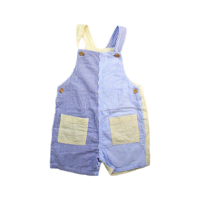A Blue Overall Shorts from Bout'Chou in size 18-24M for boy. (Front View)