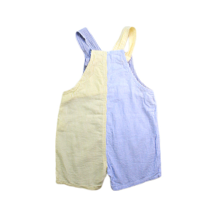 A Blue Overall Shorts from Bout'Chou in size 18-24M for boy. (Back View)