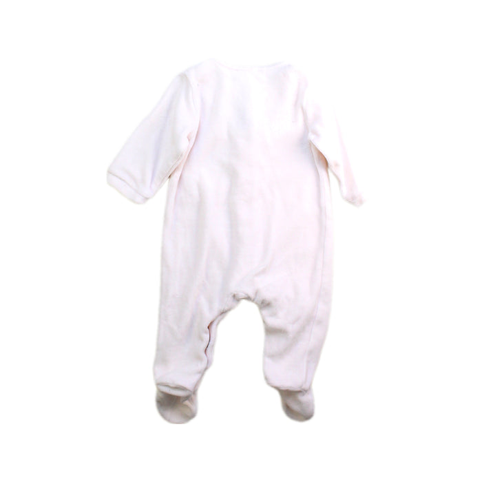A White Onesies from Jacadi in size 0-3M for girl. (Back View)