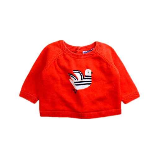 A Red Knit Sweaters from Jacadi in size 0-3M for boy. (Front View)