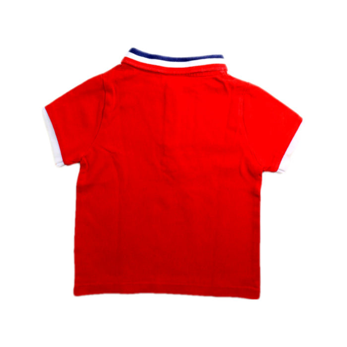 A Red Short Sleeve Polos from Jacadi in size 18-24M for boy. (Back View)