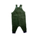 A Green Long Overalls from Mori in size 0-3M for boy. (Front View)