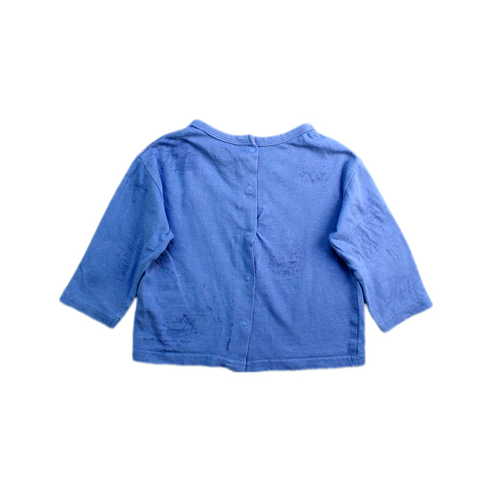 A Blue Long Sleeve Tops from Vertbaudet in size 6-12M for boy. (Back View)